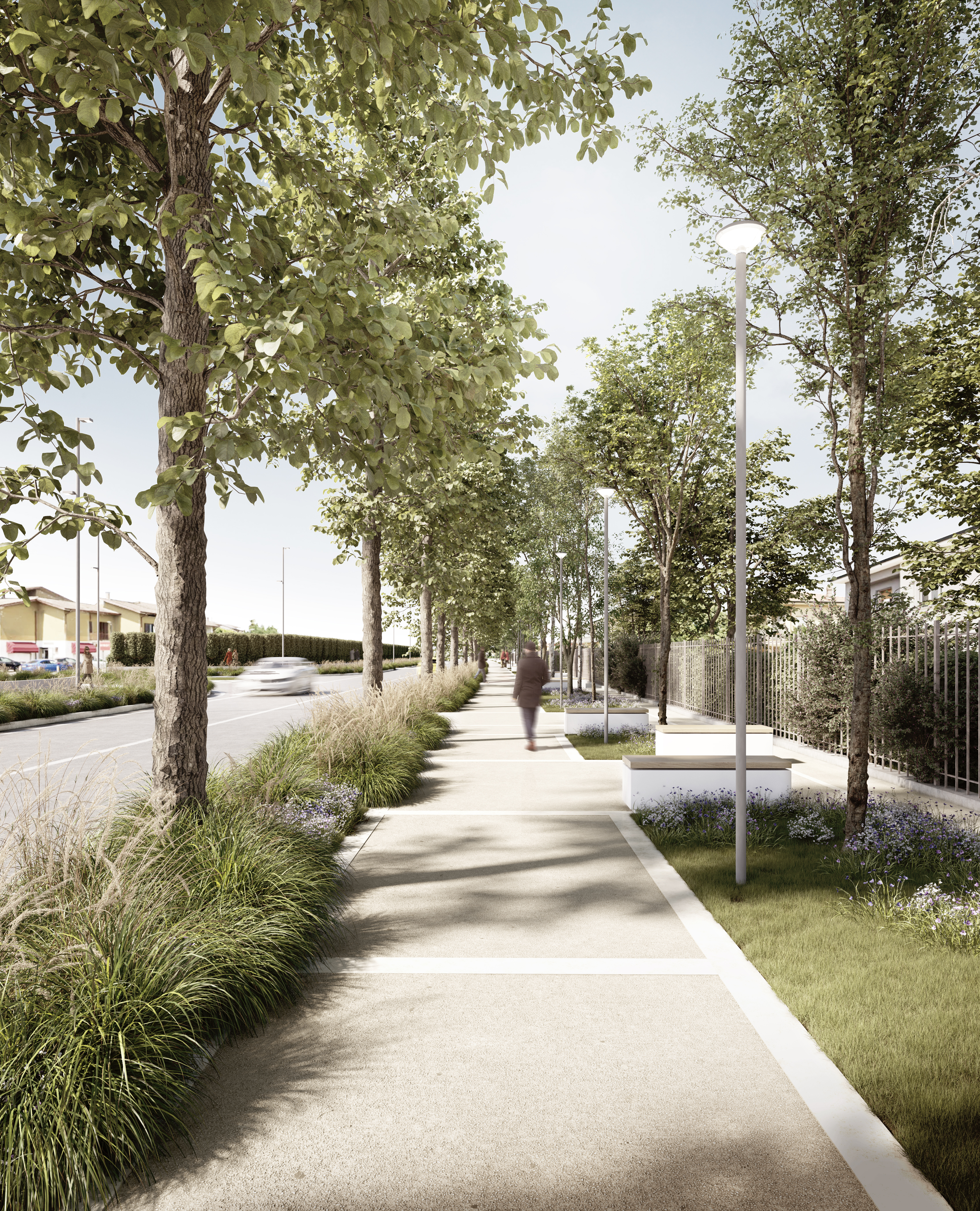 Riqualificazione paesaggistica Strada Spolverina, Borgo Virgilio